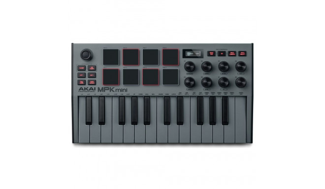 AKAI MPK Mini MK3 Control keyboard Pad controller MIDI USB Black, Grey