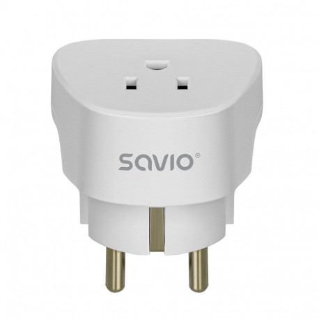 SAVIO AP-01 Travel Adapter, US socket – EU plug