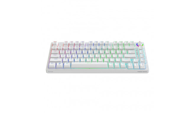 SAVIO PHENIX WHITE Wireless Mechanical Keyboard, Gateron Red Pro, ABS