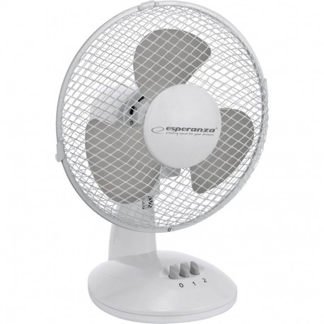 Desktop fan 9" Esperanza EHF004WE ZEPHYR White-Gray