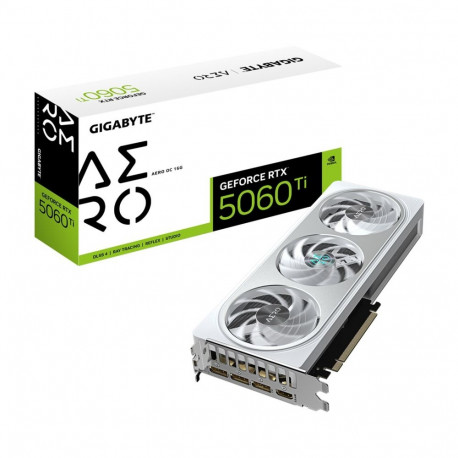 GIGABYTE GeForce RTX 5060 Ti AERO OC 16G graafikakaart 16GB GDDR7, 128bit, PCI-E 5.0, 2647MHz tuumas