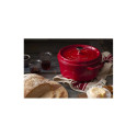 Staub ümmargune malmpott - 3,8 l, punane