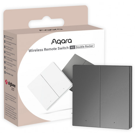 Aqara Wireless Remote Switch H1 Double, grey