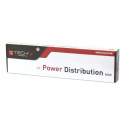 Techly I-CASE STRIP-16SH toitejaotusseade (PDU) 6 AC pistikupesa 1.5U Must, Hõbe