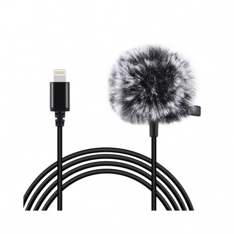 Jack Puluz tie microphone with clip PU426 1.5m 3.5mm Lightning
