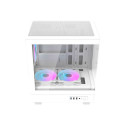 Darkflash DB330M computer case (white) + 3 ARGB fans