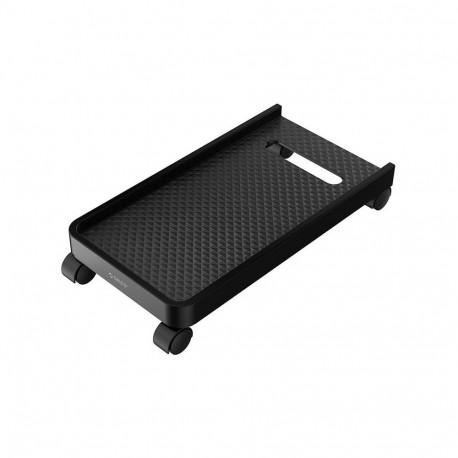Desktop computer stand, on wheels (black), up to 15 kg