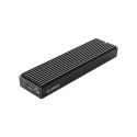 Orico NVME M.2, 10gbps, USB-A to USB-C + USB-C to USB-C drive enclosure (black)