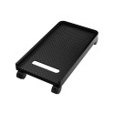 Desktop computer stand, on wheels (black), up to 15 kg
