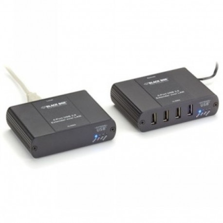 BLACKBOX USB 2.0 ULTIMATE NETWORK OR DIRECT CONNECT EXTENDER - 100M, 4 PORT
