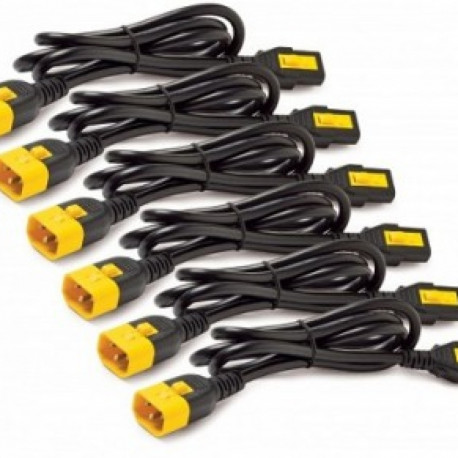 APC POWER CORD KIT (6 EA), LOCKING, C13 TO C14, 1.2M
