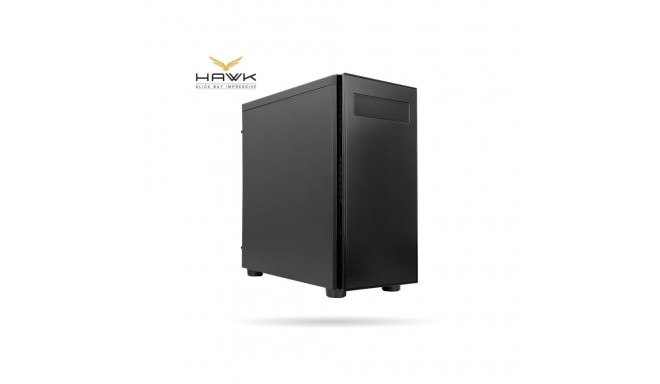 Chieftec Case||HAWK|MidiTower|Not included|ATX|MicroATX|MiniITX|Colour Black|AL-02B-OP