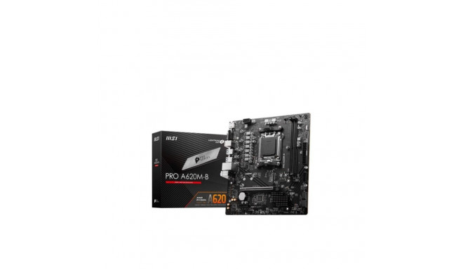 MSI Mainboard||AMD A620|SAM5|Micro-ATX|Memory DDR5|Memory slots 2|1xPCI-Express 3.0 1x|1xPCI-Express