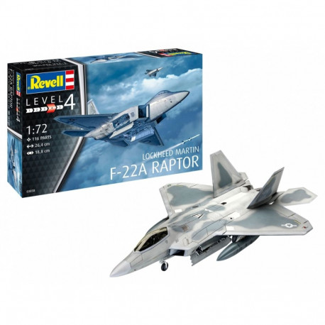 Model plastikust Lockheed Martin F-22A Raptor