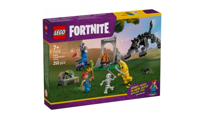 Klocki Fortnite 77075 Skórek i Iskra oraz obóz
