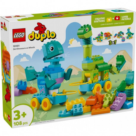 Blocks ehituskomplekt 10451 3-ühes dinosaurused rattaga