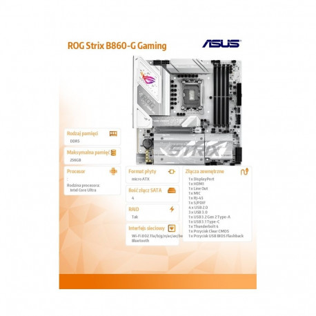 ROG STRIX B860-G GAMING WIFI s1851 4DDR5 TB4 AT