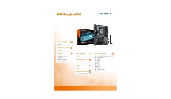 emaplaat B860 EAGLE WiFi6E