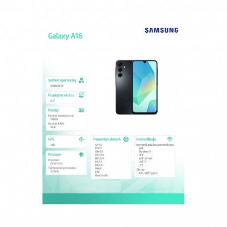 Smartphone Galaxy A16 LTE 4/128 GB black
