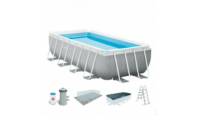 Detachable Pool Intex Prism Frame 10.874 l Grey 488 x 244 x 107 cm