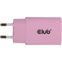 "Club3D Lifestyle Ladegerät USB-C 30Watt. 2Stk pink retail"