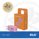 "Club3D Lifestyle Ladegerät USB-C 30Watt. 2Stk pink retail"