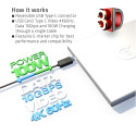"Club3D Kabel USB 3.1 Typ C 0.8m PowerDelivery St/St"