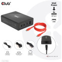 "Club3D Ladegerät 3xUSB Typ C. 1xUSB Typ A. PD 132W. GaN retail"