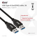 "Club3D Kabel USB Typ-A Gen2 0.5m 10 Gbps St/St"