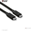 "Club3D Kabel Thunderbolt5 zertifi. 8K240Hz/ 80/120Gbps 1m"