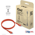 "Club3D Kabel USB 2 Typ C PD 240W / 480Mb 1m St/St"
