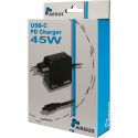 "Charger USB-C 45W Black Inter-Tech PD-2045"
