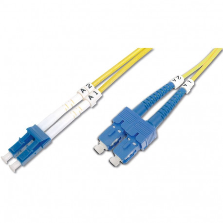 "DIGITUS LWL Patchkabel LC -> SC 5.00m Singlemode Duplex OS2"