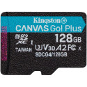 "CARD KINGSTON 128GB microXC Canvas Go Plus Gen4 200MB/s A2 U3 V30 Card + Adapter"