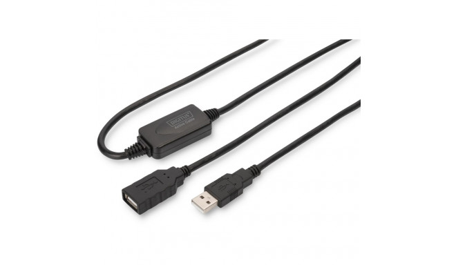 "DIGITUS USB 2.0 Verlängerungskabel Typ A -A St/Bu 15m sw"