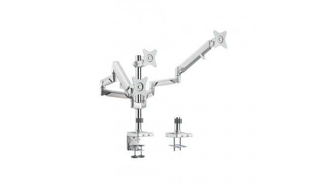 "LogiLink BP0090 Tischhalterung 17'-32' 21KG 3 Monitore Silver"