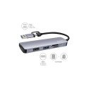 "4smarts 5 in1 Universal Mulitport USB Hub spacegrau"