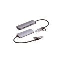 "4smarts 5 in1 Universal Mulitport USB Hub spacegrau"
