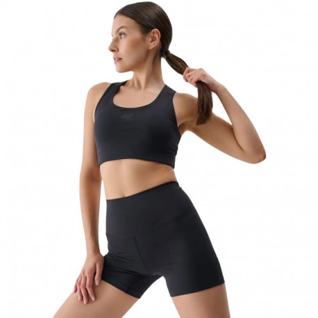 4F naiste lühikesed retuusid FNK F021 4FRSS25TFSTF021 20S XL, süsimust