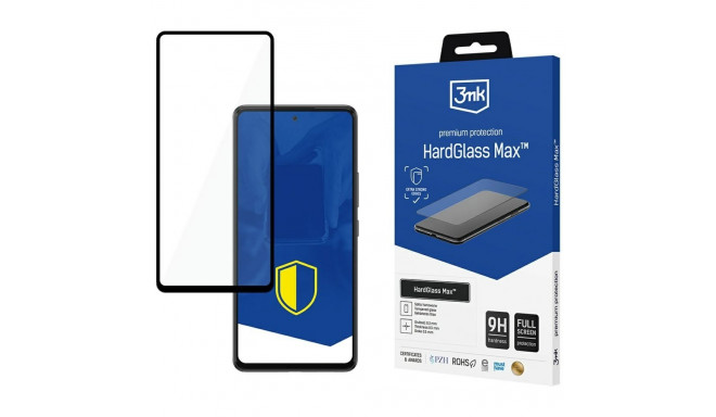 3MK HardGlass Max Tempered Glass for Samsung Galaxy A53 5G Black