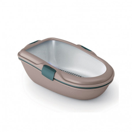 Cat toilet Furba Chic Maxi 69.5x47x26cm light grey|green