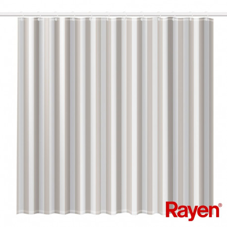 Shower curtain 180x200cm white|beige, PEVA