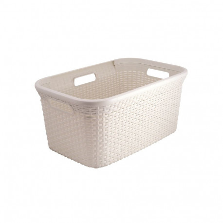 pesukorv stiil 45L 59.2x38x27cm kreemjas
