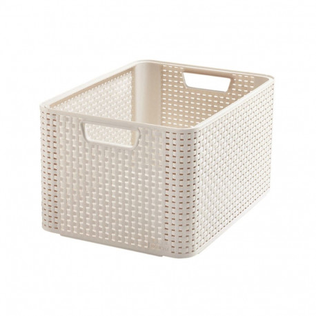 box style L 43.6x32.6x23cm kreemjas
