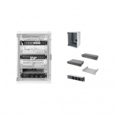 Digitus | Network Set - 254 mm (10") - 9U, 312 x 300 mm | DN-10-SET-2 | Grey