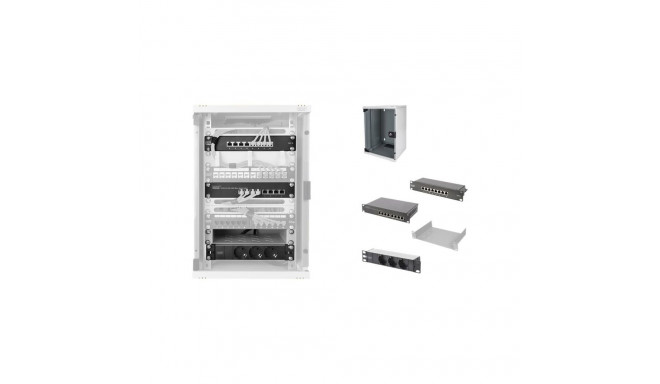 Digitus | Network Set - 254 mm (10") - 9U, 312 x 300 mm | DN-10-SET-2 | Grey