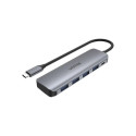 Unitek USB-jaotur 1x microUSB + 4x USB-A 3.1 Gen1 (H1107A)