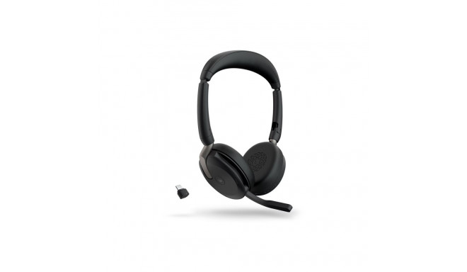 JABRA Evolve2 65 Flex MS Stereo Headset on-ear Bluetooth wireless active noise cancelling USB-C blac