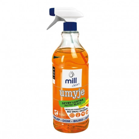 Mill Clean Wash vedelik akende, klaasi, peeglite, plaatide puhastamiseks apelsinilõhnaline 1.22 L
