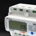 Qoltec 50883 Three phase electronic energy consumption meter for DIN rail | Wi-Fi | TUYA | 400V | LC
